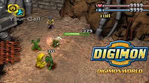 Digimon World PlayStation 1 game running on a PS1 emulator with enhanced graphics.