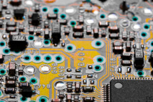 A detailed view of a gaming console’s internal circuitry highlighting the PS VL6400E component.